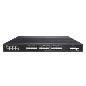 Q-CR-9400-16SFP-L3-8EU-8S-I <br><span>9400 Series – L3 industrial switch with 16 SFP ports, 8 combo ports, 4 × 1/10G uplinks, and dual AC/DC power</span>