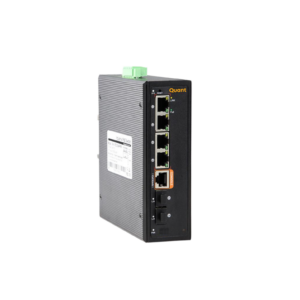 Q-IE-7200-4P-2S-RS<br><span>7200 Series - 6-Port Gigabit Managed Industrial PoE Switch with 4 × PoE ports, 2 × SFP uplinks, and dual DC input.</span>